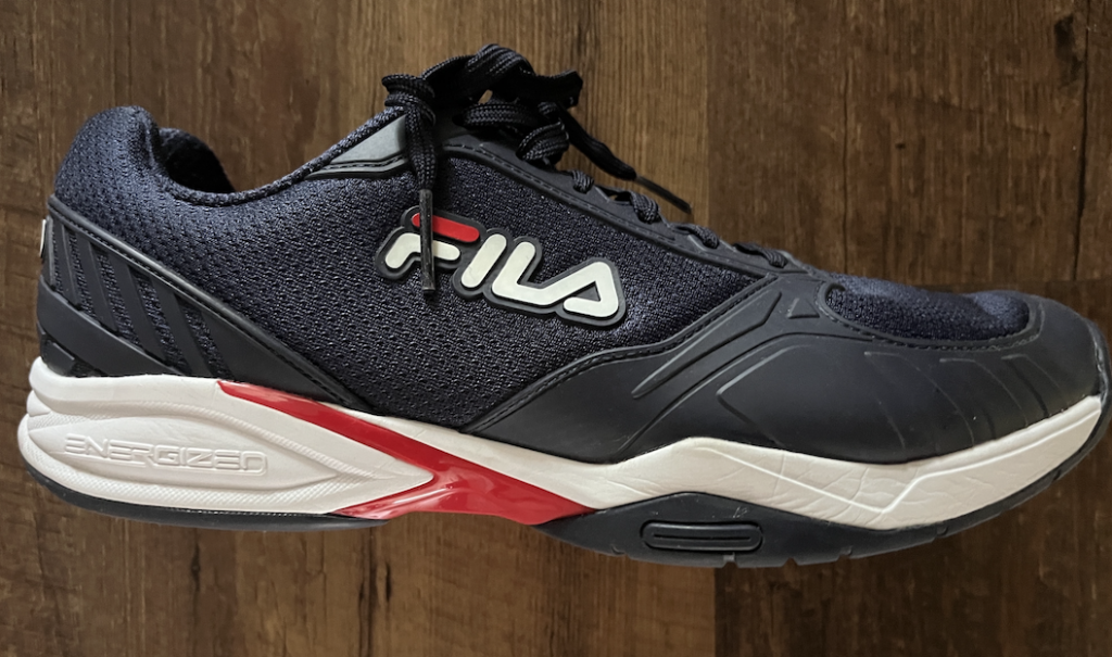 Picture of Fila pickleball shoes.